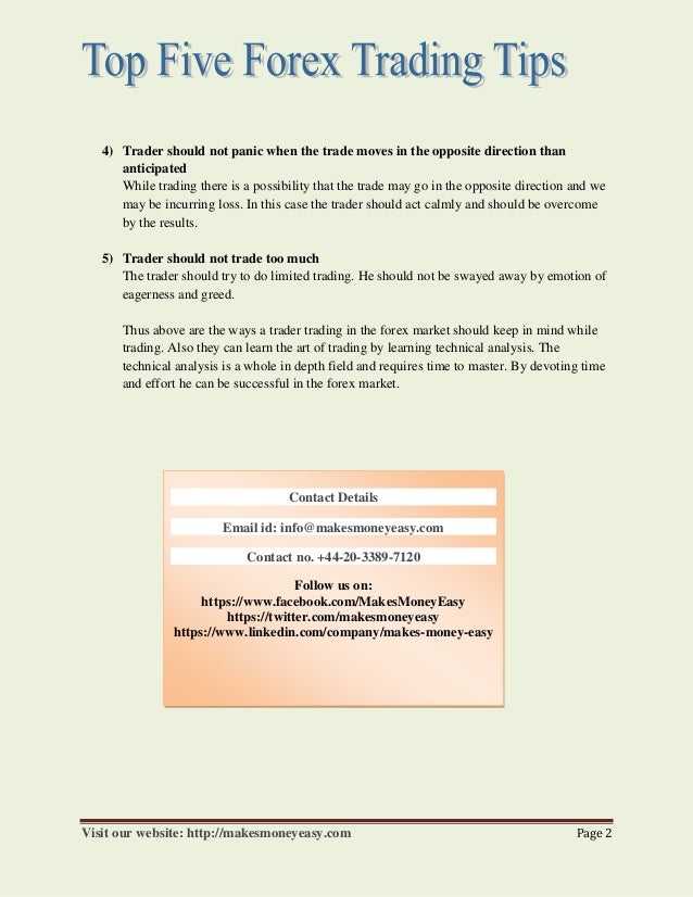 Learning forex trading with five tips for success лучшие форекс прогнозы